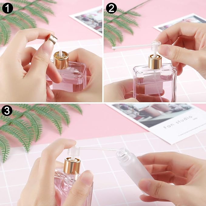 Honoson 12 Packs Perfume Dispenser Pump Perfume Refill Pump Cosmetic Dispenser Transfer Tool for Travel Refillable Spray Bottle
