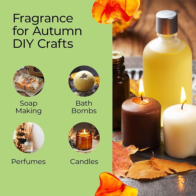 Good Essential – Professional Amber Fragrance Oil 10 ml for Diffuser, Perfume, Candles, Aromatherapy – 0.33 fl oz, 10 ml