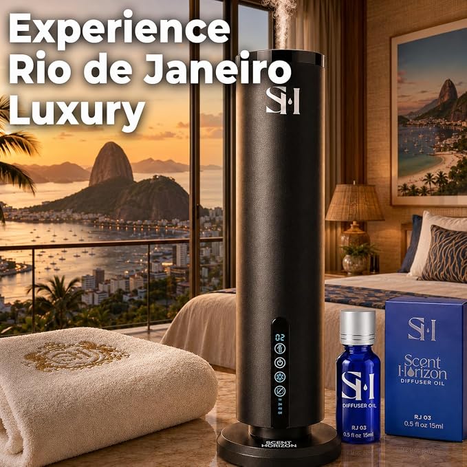 Inspired by 5-Star Hotel Rio de Janeiro RJ03 Hotel Scent Diffuser Oil | 0.5 Fl oz (15 ml) - Waterless Diffuser Oil Refill & Highly Concentrated Fragrance Oil, Diffuser Oil Scents, Hotel Oil Diffuser