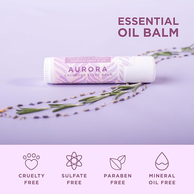 Honestly Margo Aromatherapy Balm Stick (Lavender, Pack of 2) – Organic Lavender Essential Oil, Body Balm & Lip Balm | Aromatherapy Stick & Nasal Stick, Natural Sleep Balm | Relaxation, Women Self Care
