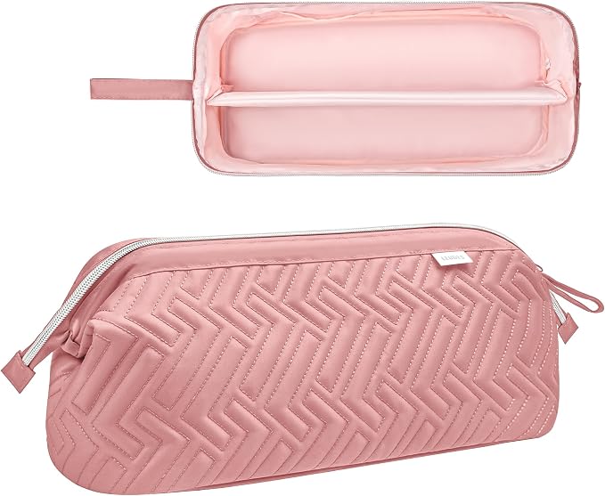 Leudes Hair Tools Travel Bag for Shark Flexstyle Carrying Case Portable Shark Hair Air Wrap Dryer Case Waterproof Dustproof Flat Curling Iron Travel Organizer (Dark Pink)