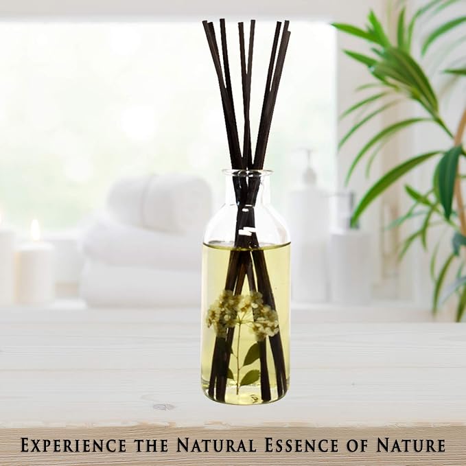 Urban Naturals Spring Blooms Scented Reed Diffuser Oil Set | Real Flowers in the Bottle! Bulgarian Rose, Egyptian Jasmine, Blue Orchid, Lily of the Valley, Amber | Great Idea