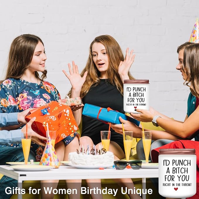 Homsolver Birthday Gifts for Women, Mothers Day, Best Friend Birthday Christmas Gifts for Women, Mom, Friend, Bestie, Sister, BFF, Her, Unique Friendship Lavender Candles Gift Idea