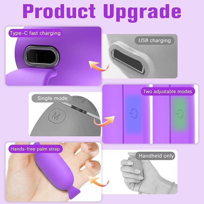 Gen2 Relaxation Device – Handheld Portable Sleep Device with Dual Mode Gentle Pulse, Wellness Tool for Calm, Focus & Better Rest, USB-C Rechargeable for Adults & Kids (Gen2 Purple)