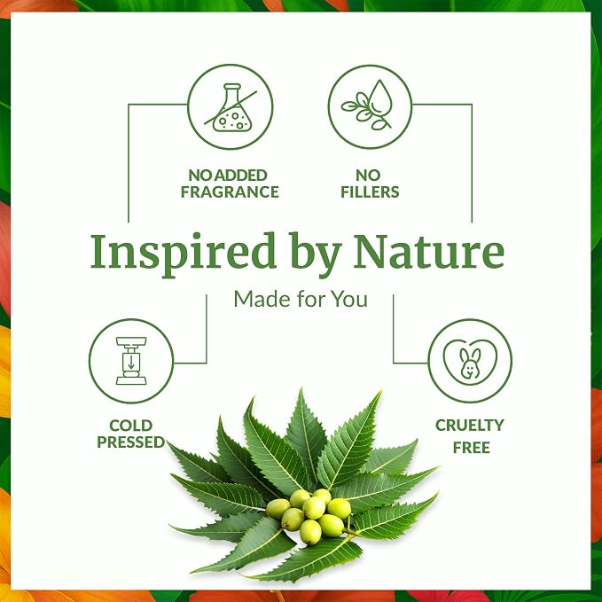 SVA Neem Seed Oil Organic - 32 Fl Oz – 100% Natural Cold Pressed Organic Neem Oil - for Face, Skin Care, Hair Care, Scalp Massage & Body Massage – Carrier Oil with Dropper