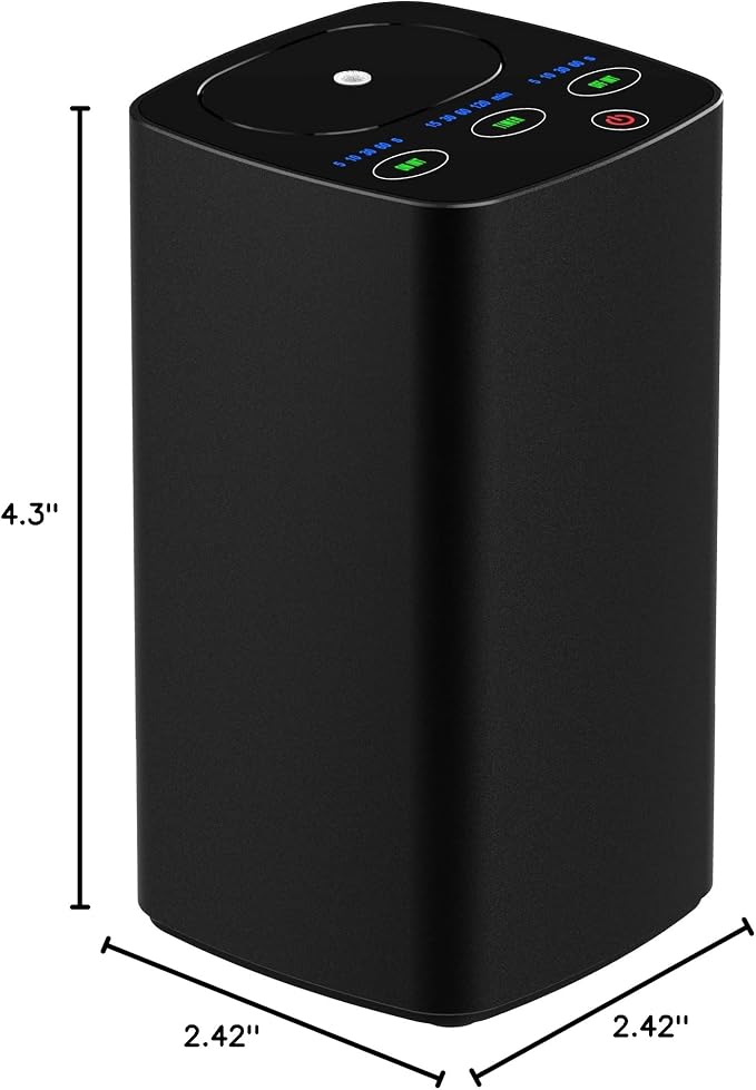 Waterless Car Essential Oil Diffuser, Portable Nebulizer Aromatherapy Diffuser, Mini Scent Air Machine with Timers for Home, Room, Car, Office,Travel