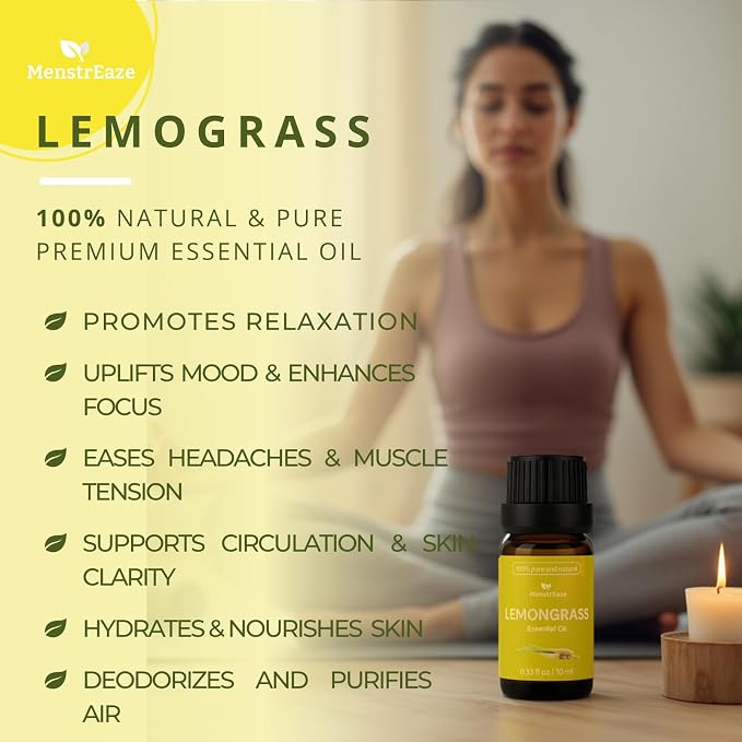 Lavender & Lemongrass Essential Oils with Wood Car Diffuser | Natural Aromatherapy Set for Mood, Focus & Calm | Hanging Freshener for Car, Closet & Office