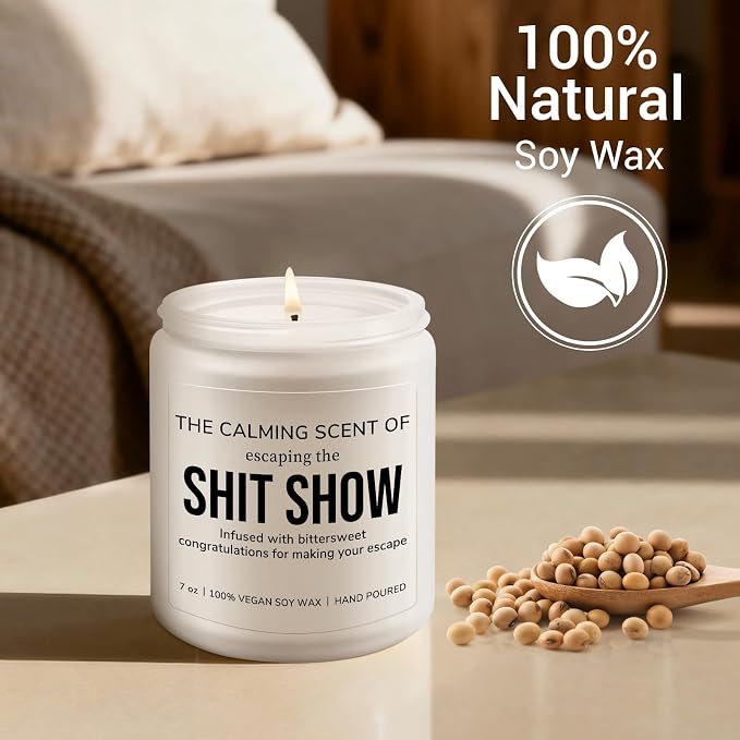 Funny Going Away Gifts for Coworker: Goodbye, Farewell, Retirement, Leaving Gifts for Coworkers, Friends, Boss, Work Bestie- Leaving Job, Moving Away Presents - Lavender Scented Candle