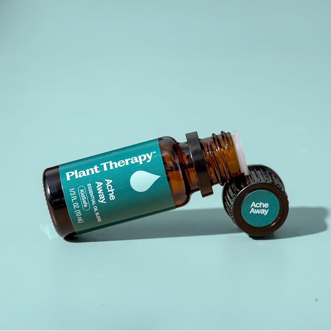 Plant Therapy Ache Away Essential Oil Blend 10 mL (1/3 oz) 100% Pure, Undiluted, Natural Aromatherapy