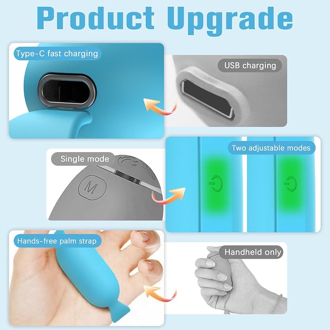 Gen2 Relaxation Device – Handheld Portable Sleep Device with Dual Mode Gentle Pulse, Wellness Tool for Calm, Focus & Better Rest, USB-C Rechargeable for Adults & Kids (Gen2 Blue)
