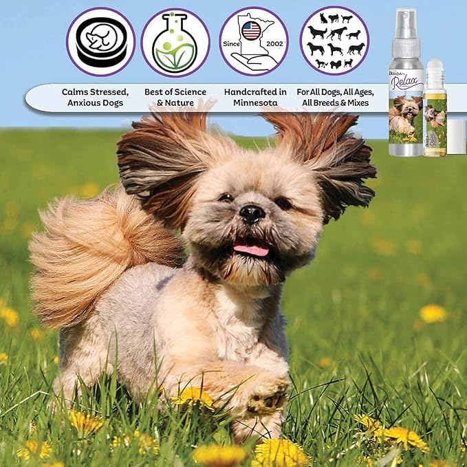 The Blissful Dog Lhasa Apso Relax Roll-ON Aromatherapy for Dogs - Anxiety Relief for Dogs