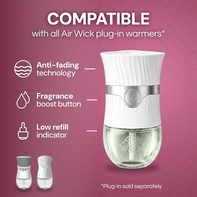 Air Wick Plug-In Scented Oil Refills, 10 Count, Summer Delights, Air Freshener, Essential Oils, Eco Friendly