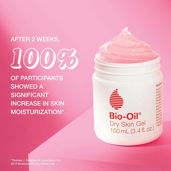 Bio-Oil Skincare Set for Scars, Stretch Marks, and Dry Skin, 3 Pc Travel Size Kit Includes Skin Care Oil (2 oz), Dry Skin Gel (1.7 oz), and Body Lotion (5.7 oz), Pregnancy and Maternity Stretch Marks