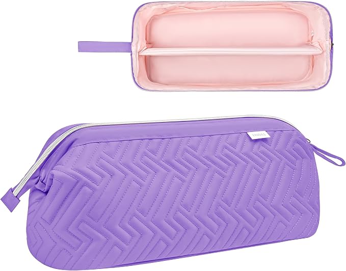 Leudes Hair Tools Travel Bag for Shark Flexstyle Carrying Case Portable Shark Hair Air Wrap Dryer Case Waterproof Dustproof Flat Curling Iron Travel Organizer (Purple)