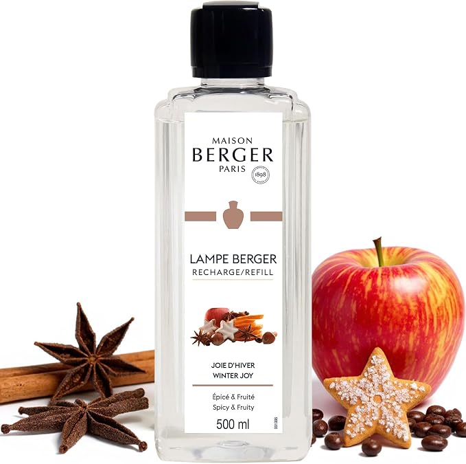 MAISON BERGER Lampe Berger Refill, 500 ml, Winter Joy | Catalytic Lamp Fragrance Refill, Helps Neutralize Odors, ~80 h Fragrance Diffusion, Made in France