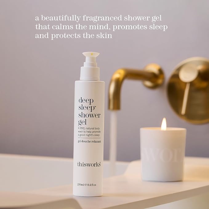 THISWORKS Deep Sleep Bed & Shower Bundle. Pillow Spray & Shower Gel, (2.5 fl oz & 8.4 fl oz)
