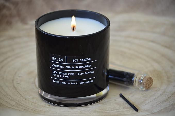 Lulu Candles | Espresso Bean | Luxury Scented Soy Jar Candle | Hand Poured in The USA | Highly Scented & Long Lasting (9 Oz.)