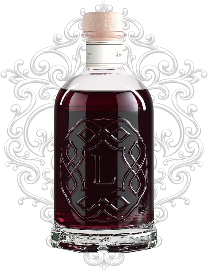 Logevy Firenze 1965 Rosso Perverso – Perverse Red Luxury Home Fragrance Diffuser from Master Perfumer in Italy with Floral & Fruity Notes in Elegant Glass Bottle with 10 Natural Bamboo Reeds – 250ml