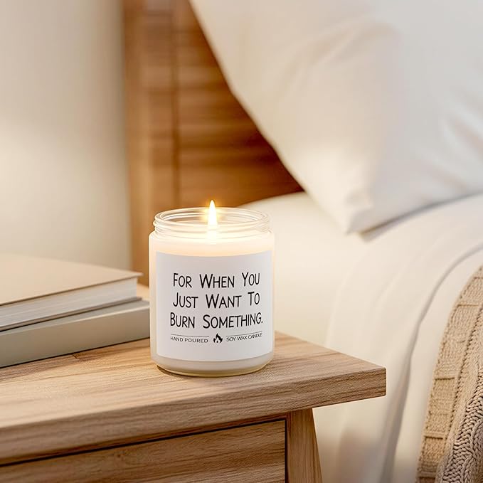 Calming Candle, Relaxation Gifts for Women Men, Funny Calm Down Relaxing Gifts for Friend Coworker Boss Bestie Mom Sister, Relax Gift for Birthday Retirement Graduation, Stress Relief Lavender Candle