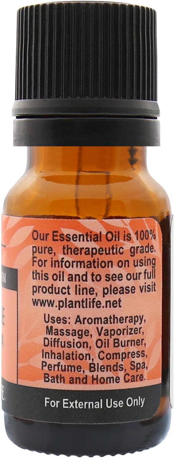 Plantlife Clementine Aromatherapy Essential Oil - Straight from The Plant 100% Pure Therapeutic Grade - No Additives or Fillers - 10 ml