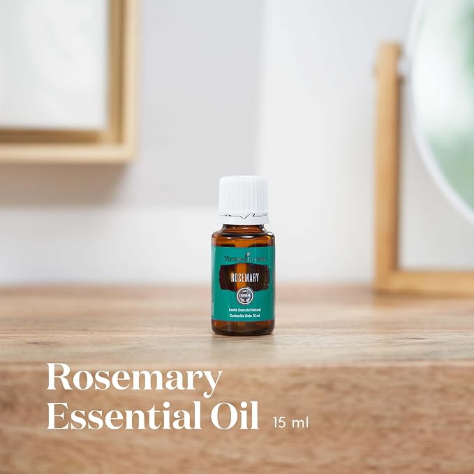 Young Living Rosemary Essential Oil | 15 ml | Crisp, Herbaceous Aroma for Diffusion, Topical Use & Aromatherapy | Supports Cognitive Clarity & Relaxation | Premium Seed to Seal® Essential Oil