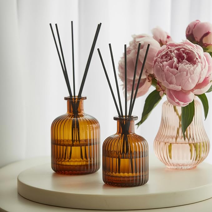 50pcs Black Refill Diffuser Sticks 12 inch x 4 mm Reed Diffuser for Home Fragrance Accessories Diffuser Oil Refill Office Decoration