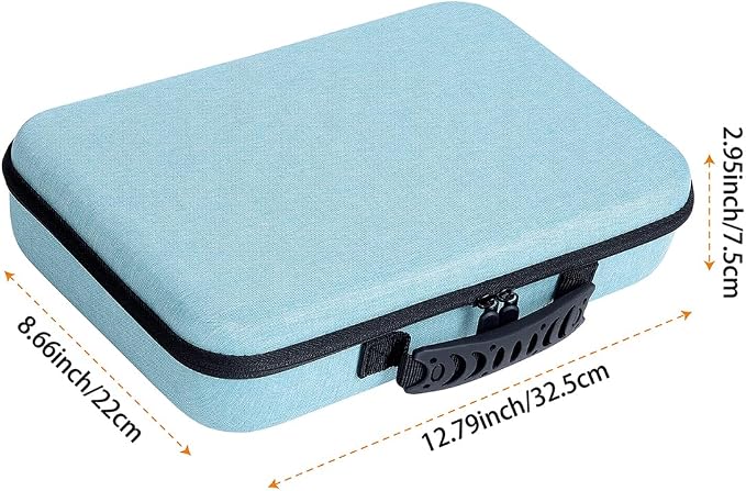 Essential Oils Carrying Case Holds 60 Bottles with Detachable Pad, Sky Blue