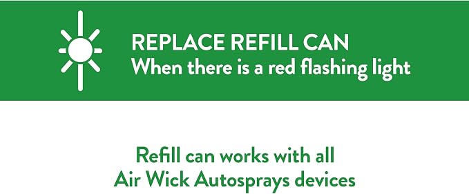 Air Wick Automatic Air Freshener Spray Refill, 2ct, Fresh Waters, Odor Neutralization, Essential Oils