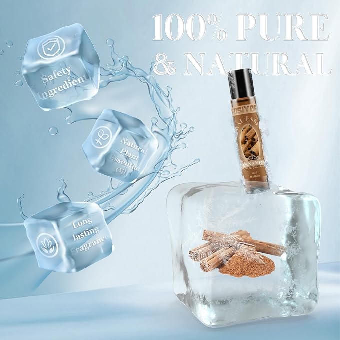 Cinnamon Essential Oil 10ML - 100% Pure and Natural Therapeutic Grade Oils for Aromatherapy Diffuser - 0.34 Fl Oz/Cinnamon