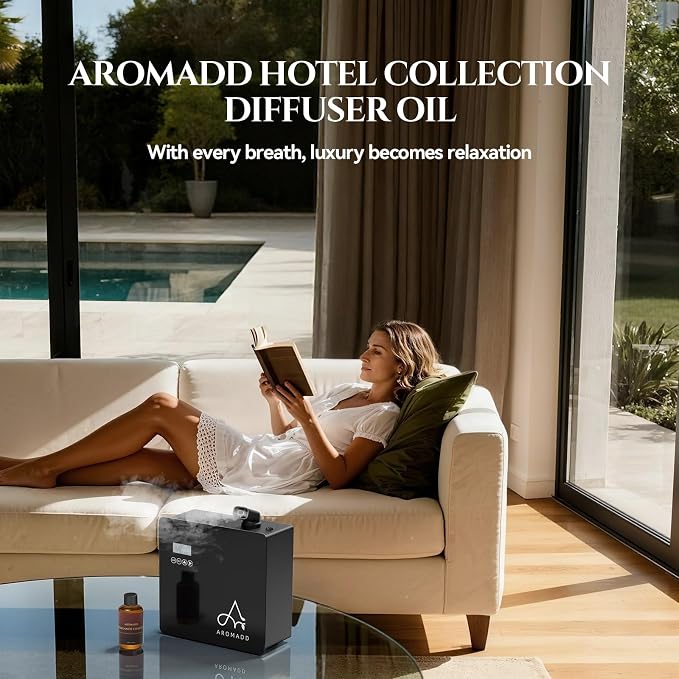 AROMADD AROMADD Bergamot Coastal Hotel Diffuser Oil Inspired by Luxury Hotel Collection Scent, Premium Fragrance Oil for Waterless Diffusers, Cold Air & HVAC Diffusers, Long-Lasting,3.38 fl oz(100 mL)