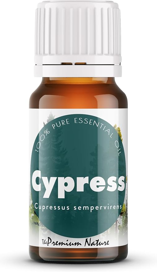 Organic Cypress Essential Oil | 100% Pure & Natural Cupressus sempervirens Leaf & Cone Oil with Fresh Green Woody Aroma | For Diffuser, Candle Making & DIY Aromatherapy Blends, 10ml