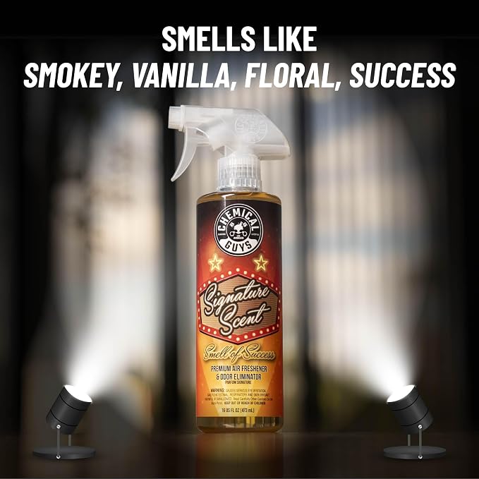 Chemical Guys AIR_069_16 Signature Scent Premium Air Freshener and Odor Eliminator, Smell of Success (Great for Cars, Trucks, SUVs, RVs, Home, Office & More) 16 fl oz