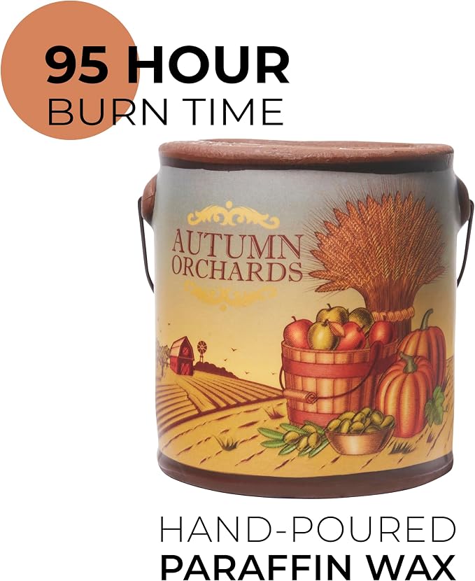 A CHEERFUL GIVER 95hr 20oz Scented Candle - Autumn Orchards - Multi-Wick Glass Candle - Gifts For Men and Women