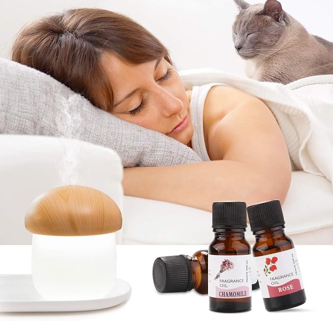 Premium 12-Bottle Aromatherapy Essential Oil Set -Therapeutic, Relaxation, Wellness, Diffuser, Massage & DIY Chamomile, Rosemary, Peppermint, Rose, Tea Tree, Eucalyptus, Geranium, Ylang Ylang