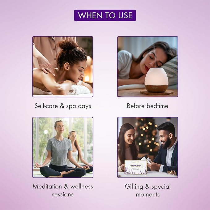 Majestic Pure Lavender Essential Oil & Body Scrub Set | 100% Pure & Natural Gift Set | Relaxing & Stress relief | pack of 3
