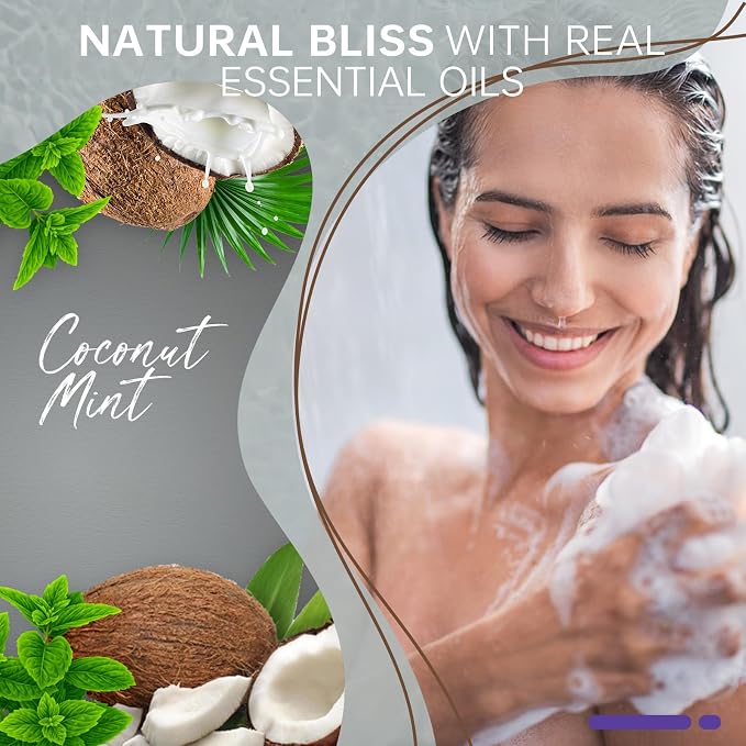 SWCANDY Shower Steamers Aromatherapy Birthday Gifts for Women Travel Essentials, 8 Pcs Coconut Mint, Bath Bombs Shower Bombs with Natural Essential Oils, Relaxation Home SPA