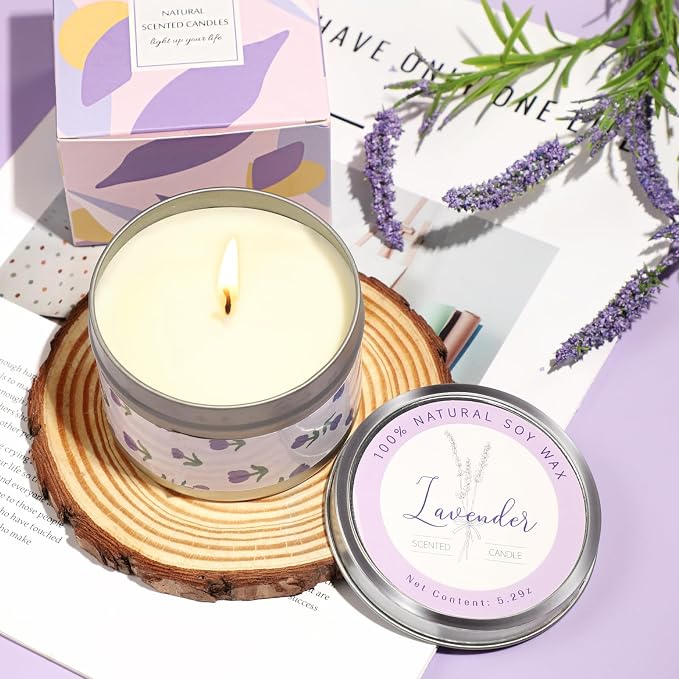 Gifts for Women, Unique Birthday Gifts for Women, Lavender Relaxing Spa Gifts Basket Get Well Soon Care Package with Luxury Flannel Blanket for Mom Her Best Friends Sister