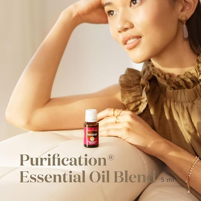 Young Living Purification Essential Oil 15ml | Soothing to Your Skin for Everyday Irritations | Laundry Boosting & Scent Neutralizing | Aromatherapy Diffuser & Freshener for Home