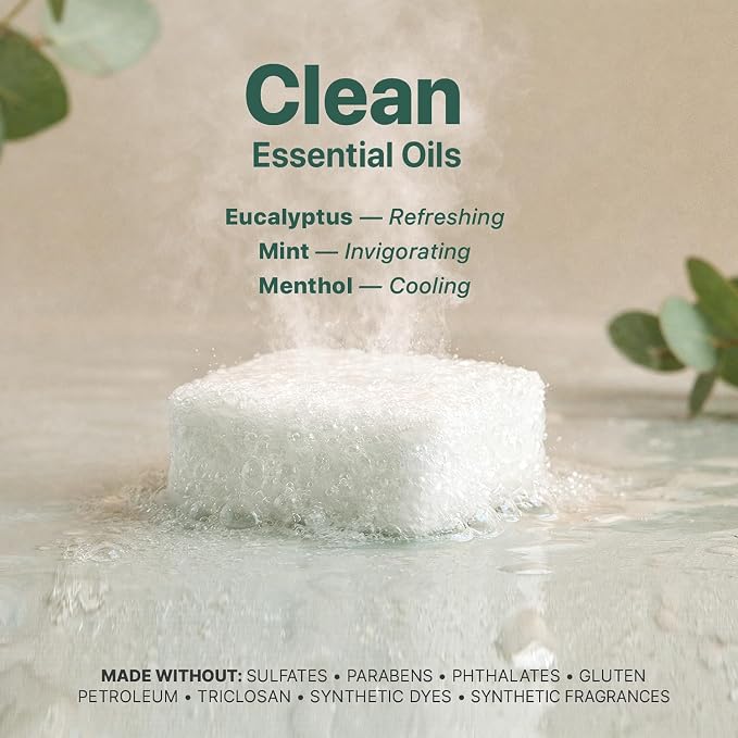 Shower Steamers Aromatherapy - USA Made with Natural Ingredients & Eucalyptus Essential Oil, Large Shower Bombs, Relaxation Spa Gifts for Women & Men, Unique Self Care Gifts
