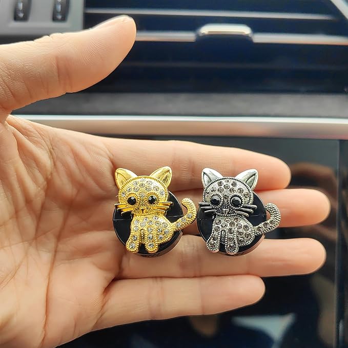 Bling Car Air Freshener Vent Clips, Cute Diffuser Vent Clip Decoration, Unique Car Accessories for Women and Men