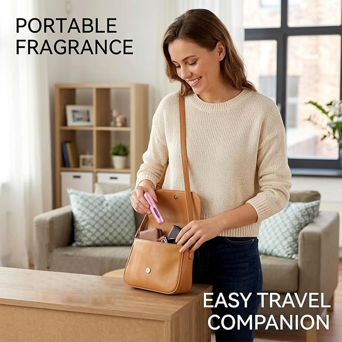Travel Perfume Bottle Refillable, 13PCS Mini Portable Perfume Atomizer Set for 5ML On-the-Go Fragrance Refresh, Ideal for Frequent Travelers and Business Professionals