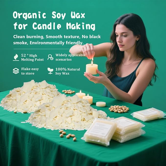 FAIRYELF Candle Making Kit for Adults with Soy Wax Wax Melter, Complete Candle Making Supplies, DIY Starter Scented Candle Wax Kit, Perfect as Home Decorations