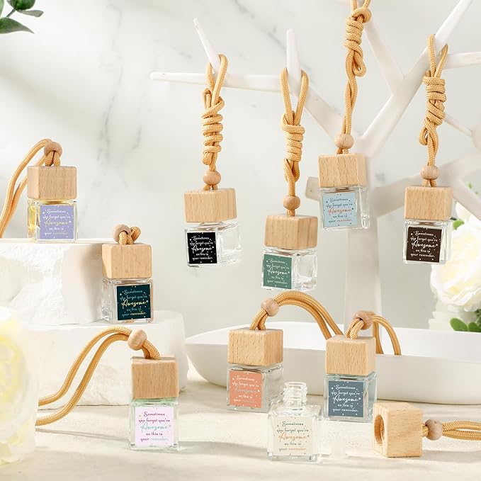 Funnymoom 30 Pcs CNA Appreciation Gift Bulk for Employee Inspirational Empty Hanging Car Air Freshener Diffuser, Sometimes You Forget Your Awesome Thank You Gifts for Nurse Father Teachers
