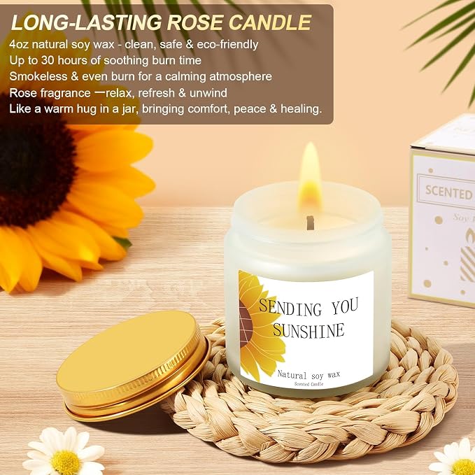 Self Care Gifts for Women Birthday Gift Basket, Sending Sunshine Care Package Get Well Soon Spa Gift Basket, Thinking of You Christmas Birthday Gifts for Women Mom Best Friend Wife Her