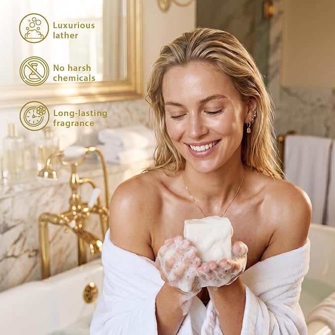 BODY & EARTH # LOVE Hand Cream Gifts Set for Women, 4PCS Vanilla Spa Gifts with Hand Cream, Body Lotion, Body Scrub, Soap, Bath and Body Gift Sets for Women Birthday Gift for Her