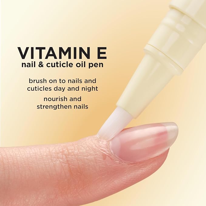 Sally Hansen Vitamin E Nail & Cuticle Treatment Pen | Hydrates and Conditions Dry Nails | Nourishing Formula with Apricot Oil | Smooth, Healthy-Looking Nails | Easy, Mess-Free Nail Care on the Go