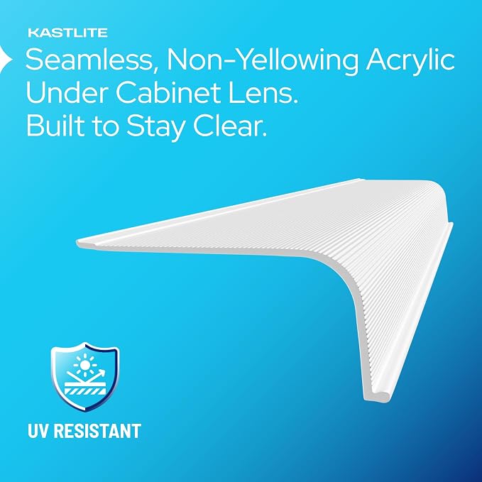 KASTLITE Under Cabinet Light Cover Replacement Sample Pack | 2" White Acrylic Undercabinet Lens Diffuser | All 8 Shapes Included for Fit Testing