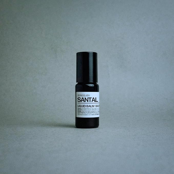 sesneslabs Santal Grass Roll-On, Perfume, Alcohol Free, Olfactive Marker, Niche Scent, Eucalyptus, Papyrus, Cardamom, Sandalwood Essential Oils Blend, Unisex Perfum for Women and Men 10ml/.33 fl Oz