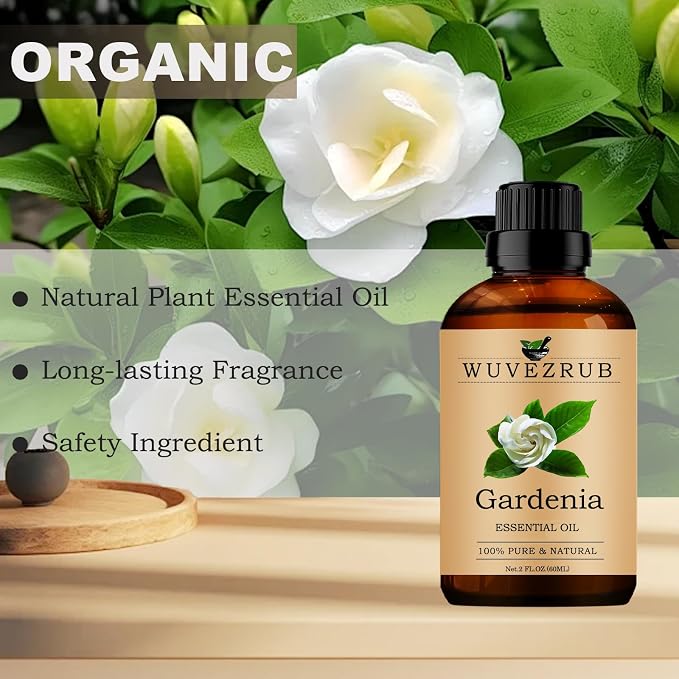 Gardenia Essential Oils,60ML Pure and Natural Essential Oil for Aromatherapy Diffuser - Gardenia /2 Fl Oz