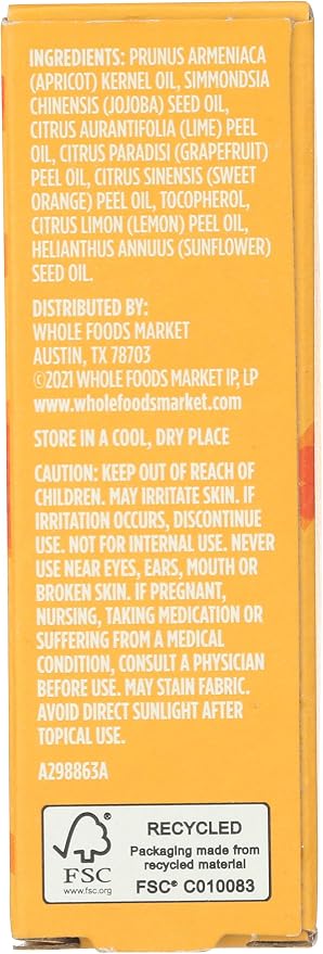 365 by Whole Foods Market, Uplifting Citrus Roll On, 0.31 Fl Oz